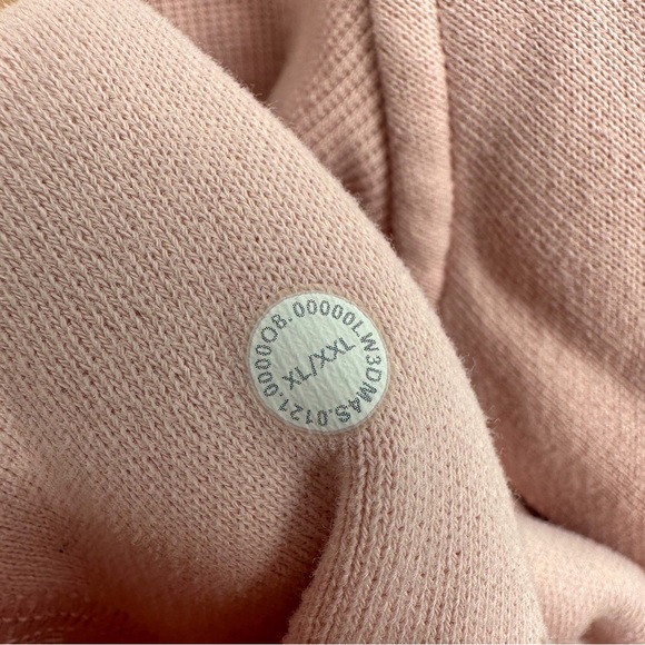 Lululemon Scuba Oversized 1/2 Zip Hoodie Sweatshirt Pink Mist Women XL XXL - Picture 7 of 8